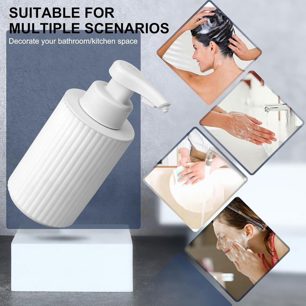 SCHAUMSEIFENSPENDER Automatisch Weiß 260 ml - Weiß, Kunststoff (8/17/9cm)