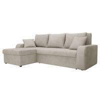 ECKSOFA Kris Lux - Kaschmir/Schwarz, Holz/Kunststoff (238/147cm) - MIRJAN24