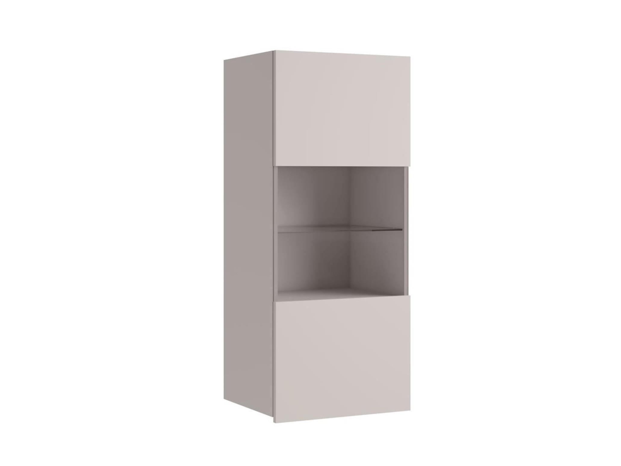 VITRINESCHRANK Bird Kaschmir, Hängeschrank - Kaschmir, Holzwerkstoff (45/117/32cm) - Bettso