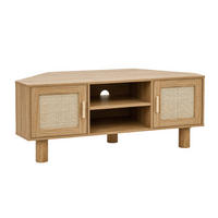 TV-STANDER, Helles Holz - Beige, Holz (120/55/54cm) - Oviala