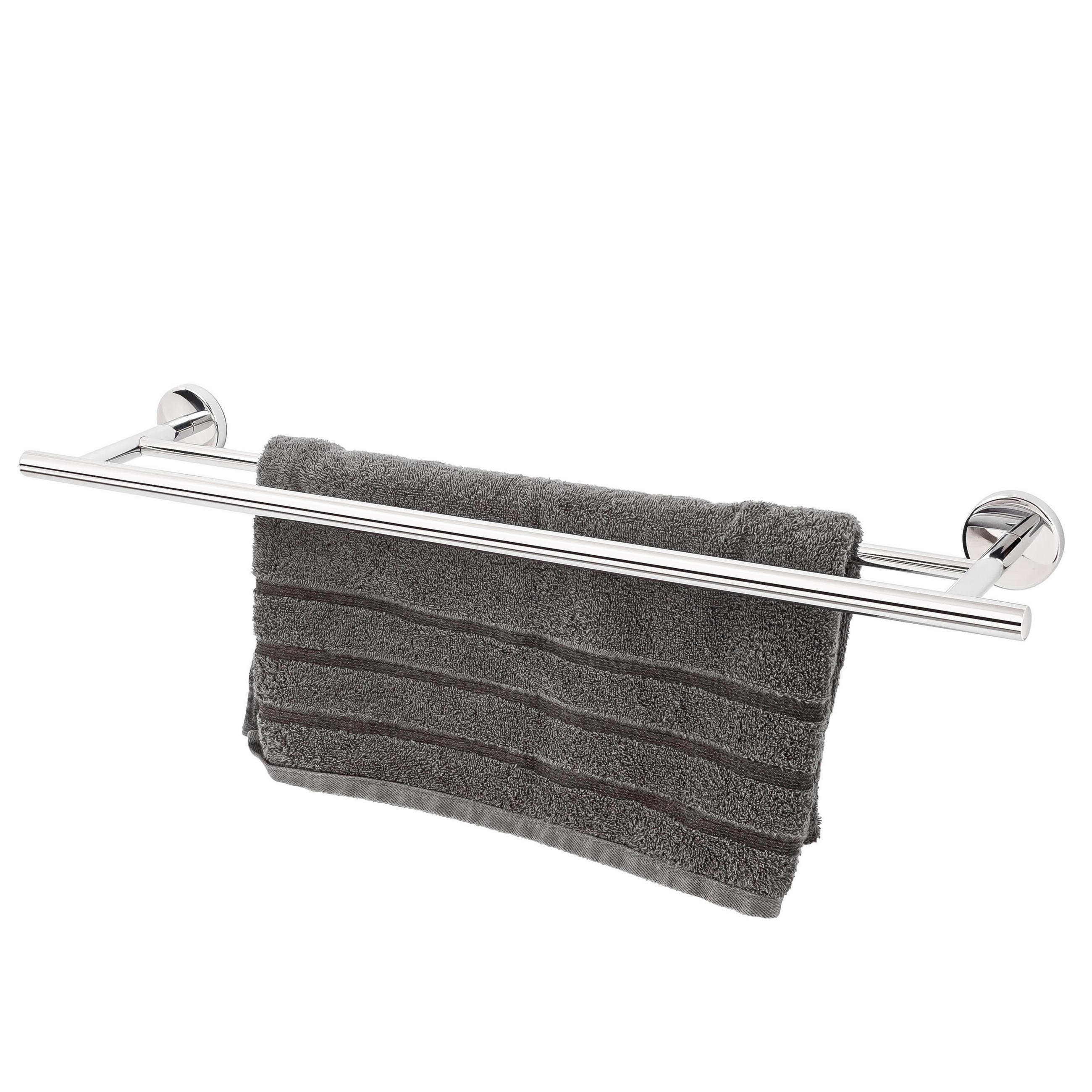 BADETUCHSTANGE LUCENTE, Edelstahl verchromt - Chromfarben, Metall (69/6/13.5cm) - bremermann