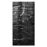 WANDUHR 30x60 cm - Gras - Schwarz, Glas (30/60/0.4cm) - TULUP