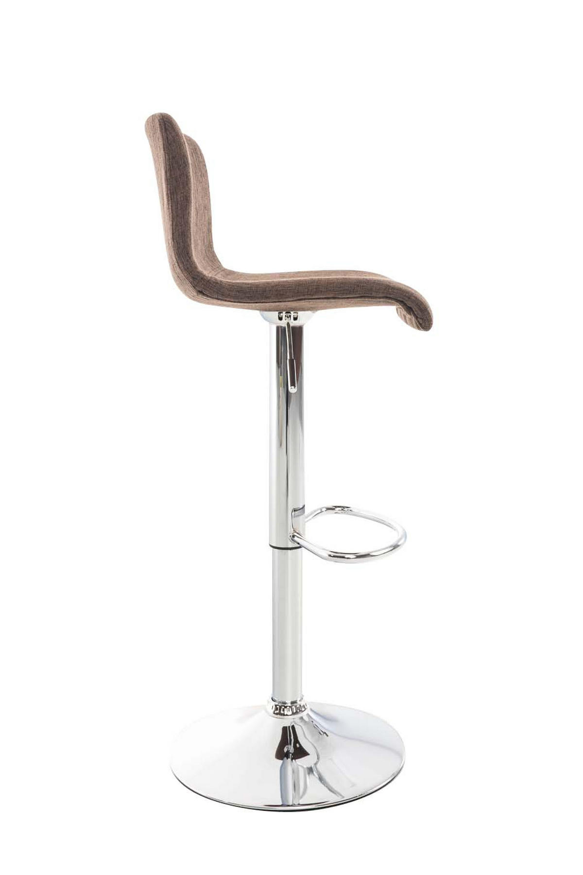BARHOCKER BERLIN Braun Stoff - Braun, Textil/Metall (39/84/36cm) - DELUKE