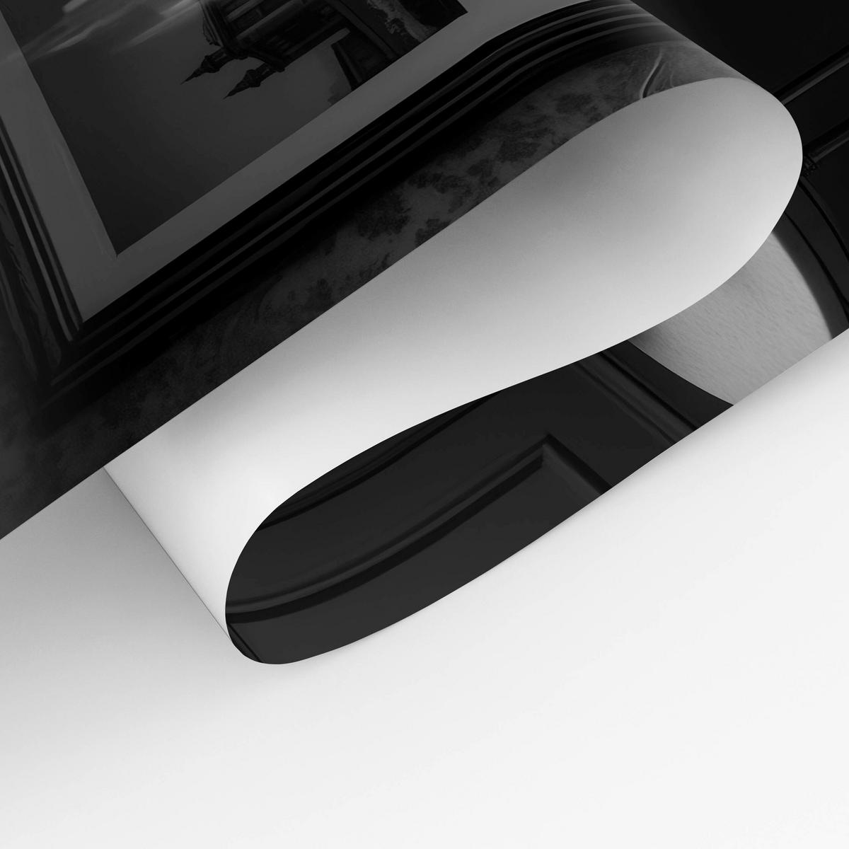 POSTER für Badezimmer WC Rehe HIRSCH in Badewanne Zeitung Abstraktion 30x40cm - Schwarz/Weiß, Papier (30/40/1cm) - Muralo