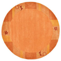 HANDTUFTTEPPICH Royal Ganges 150x150 cm - Terracotta, Textil (150/150cm) - THEKO