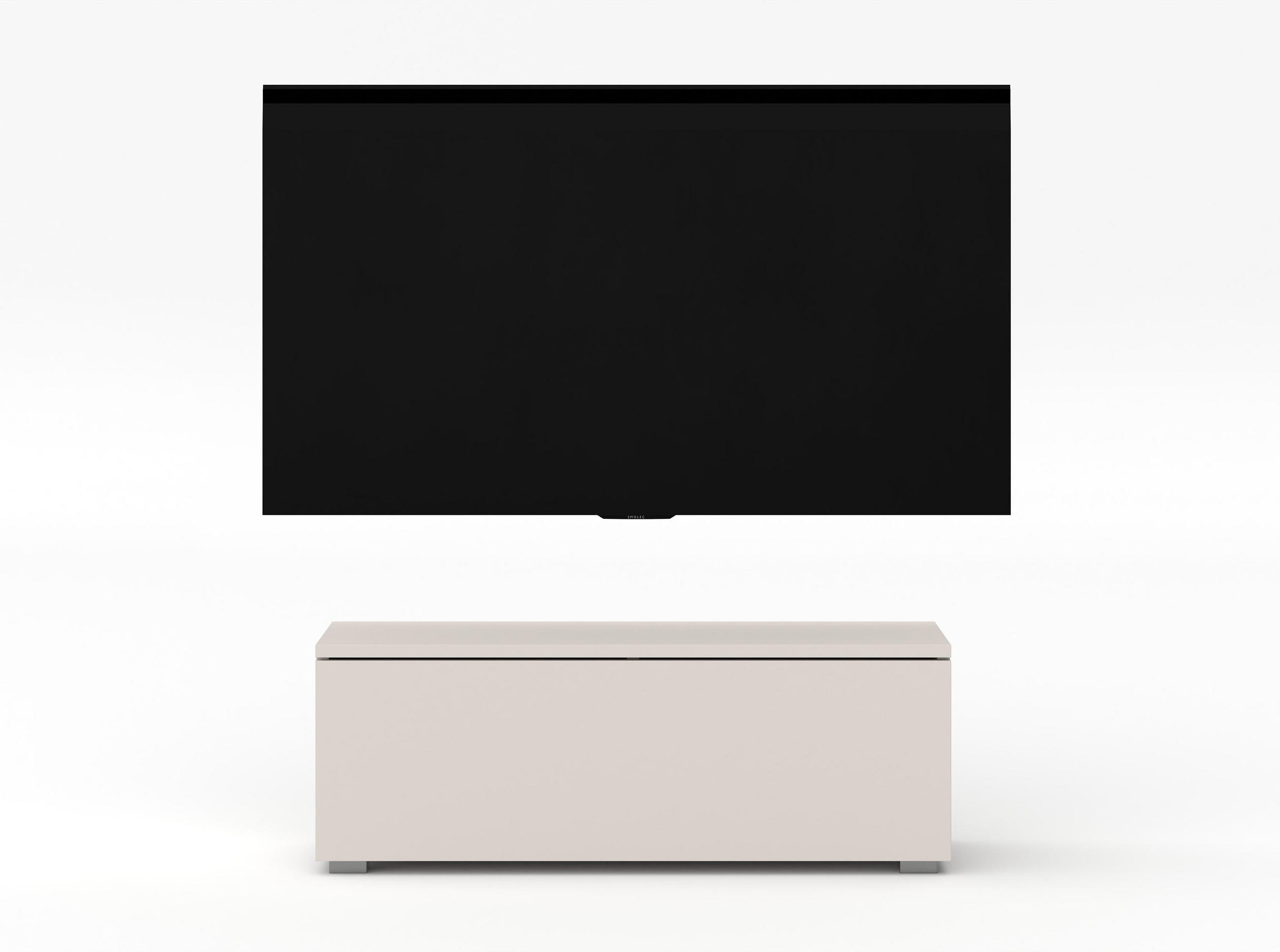 LOWBOARD Loriano 100 Beige Kaschmir 100/36,5/32 cm – Hängend und Stehend - Beige, Holzwerkstoff/Kunststoff (100/36.5/32cm) - AX Living