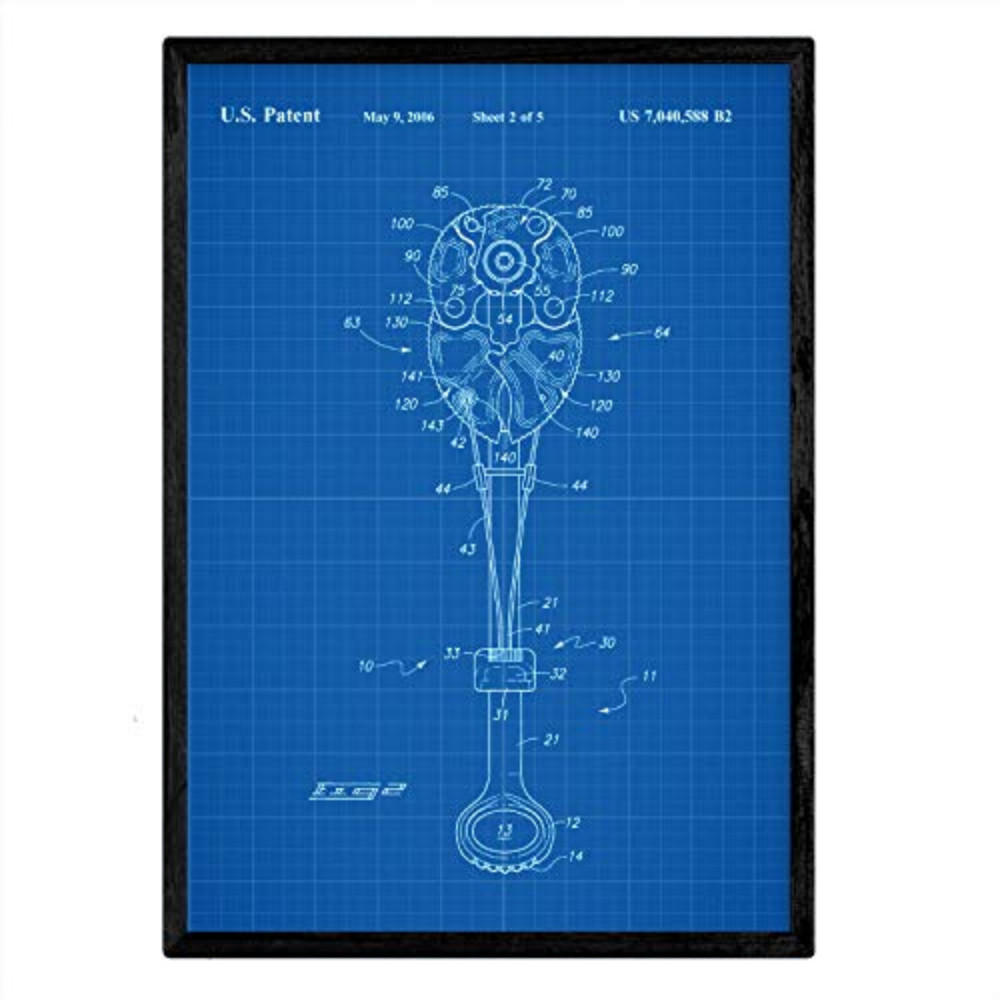 POSTER Patent Gri Klettern A3 Rahmenlos - Klar, Papier (29.7/5/42cm) - Nacnic