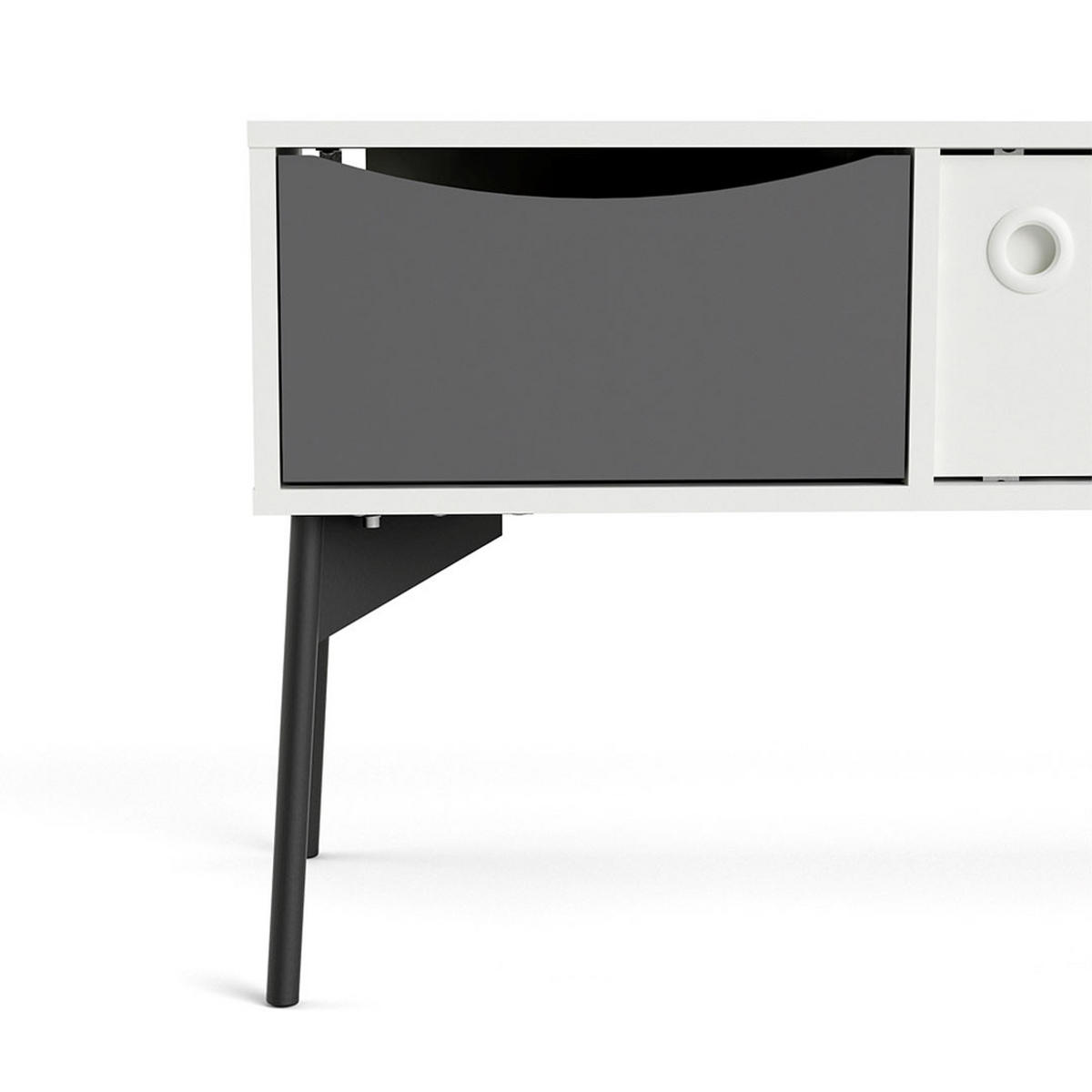 TV-ELEMENT weiß - Weiß, Holzwerkstoff (154/53/39cm) - ebuy24
