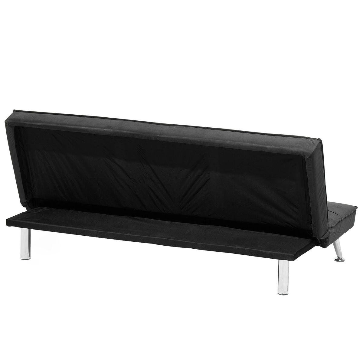 3-SITZER-SCHLAFSOFA Polyester Grau Hasle - Grau, Textil (168/75/88cm) - Beliani