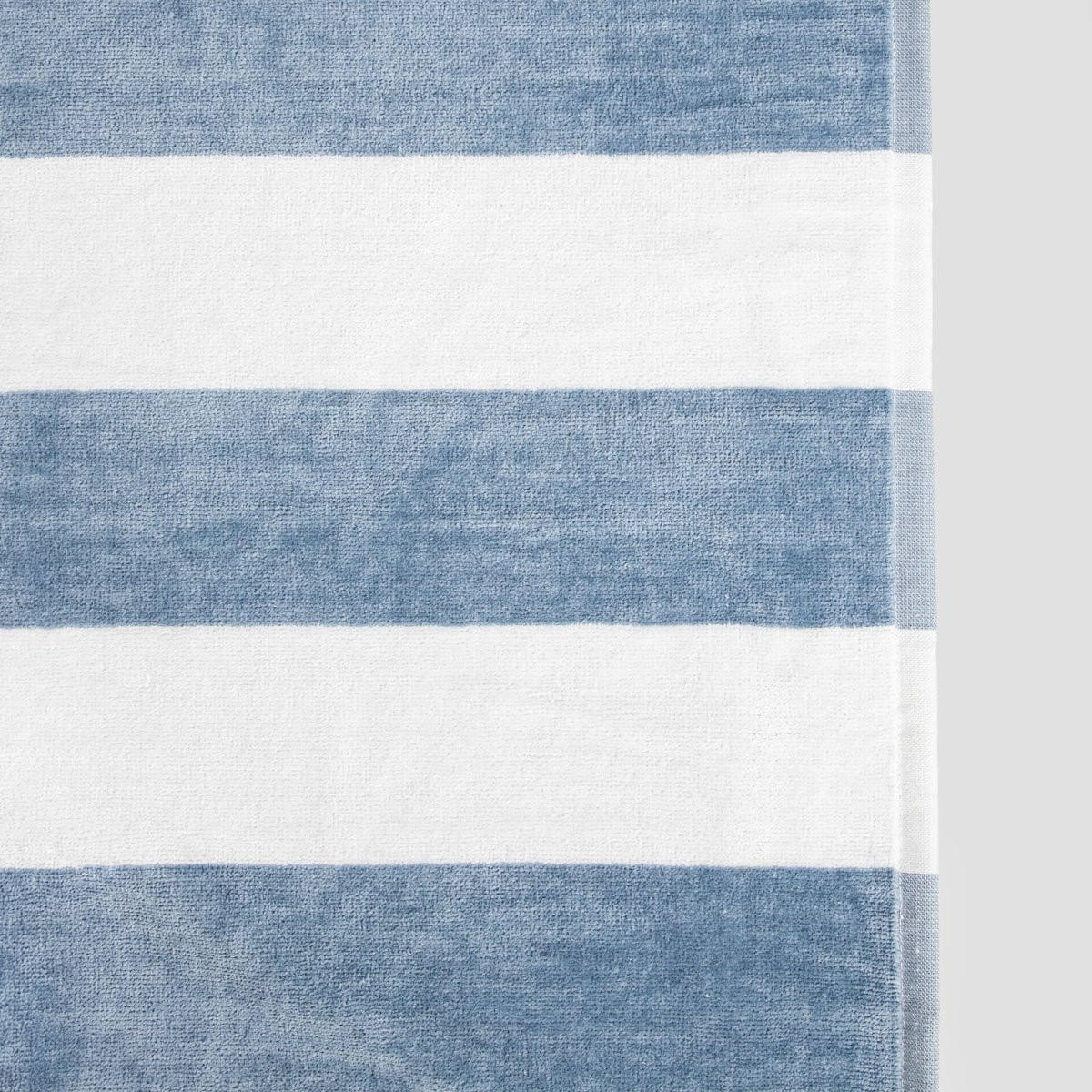 BADETUCH Lawena weiß-blau 100/150 cm - Blau, Textil (100/150cm) - Homla