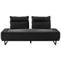 3-SITZER-SOFA Stoff Schwarz Faxen - Schwarz, Textil (184/86/90cm) - Beliani