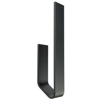 TOILETTEN ERSATZROLLENHALTER OHNE BOHREN - Schwarz, Metall (3.4/23/6cm)