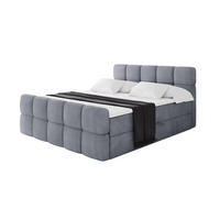 BOXBETT mit Matratze H3 - FAMA-Z - 200x200 cm Grau Casablanca - Grau, Holzwerkstoff (200/200cm) - ALTDECOR