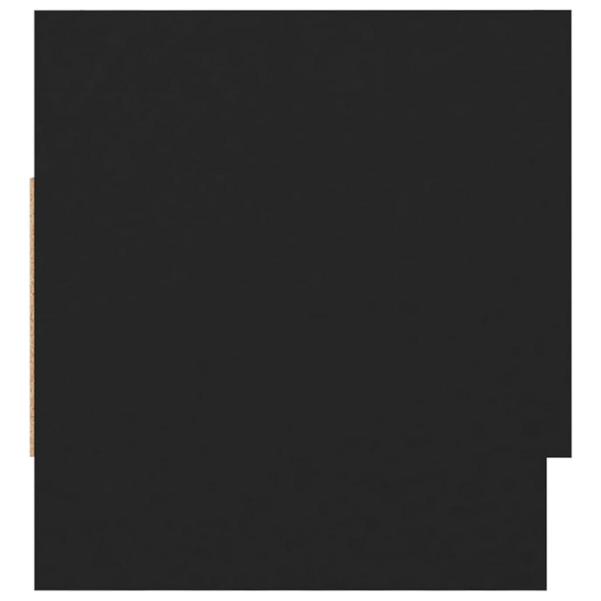 HÄNGESCHRANK mit 1 Kleiderstange 70/32,5/35 cm aus Holzwerkstoff Schwarz - Schwarz, Holz (70/35/32.5cm) - vidaXL