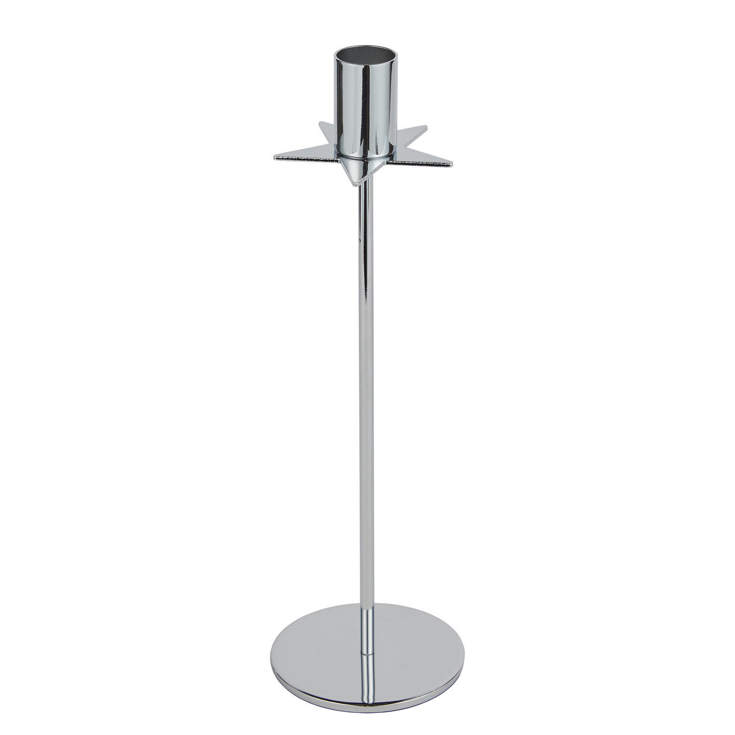 KERZENHALTER Starlet 26cm - Silberfarben, Metall (8/22/8cm) - Butlers