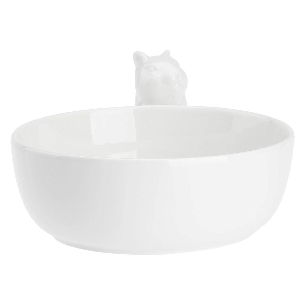 SERVIERSCHALE Eichhörnchen "Ciotola Scoiattolo" Fattoria 16,5 x 9 cm - Weiß, Keramik (16.5/9/16.5cm)