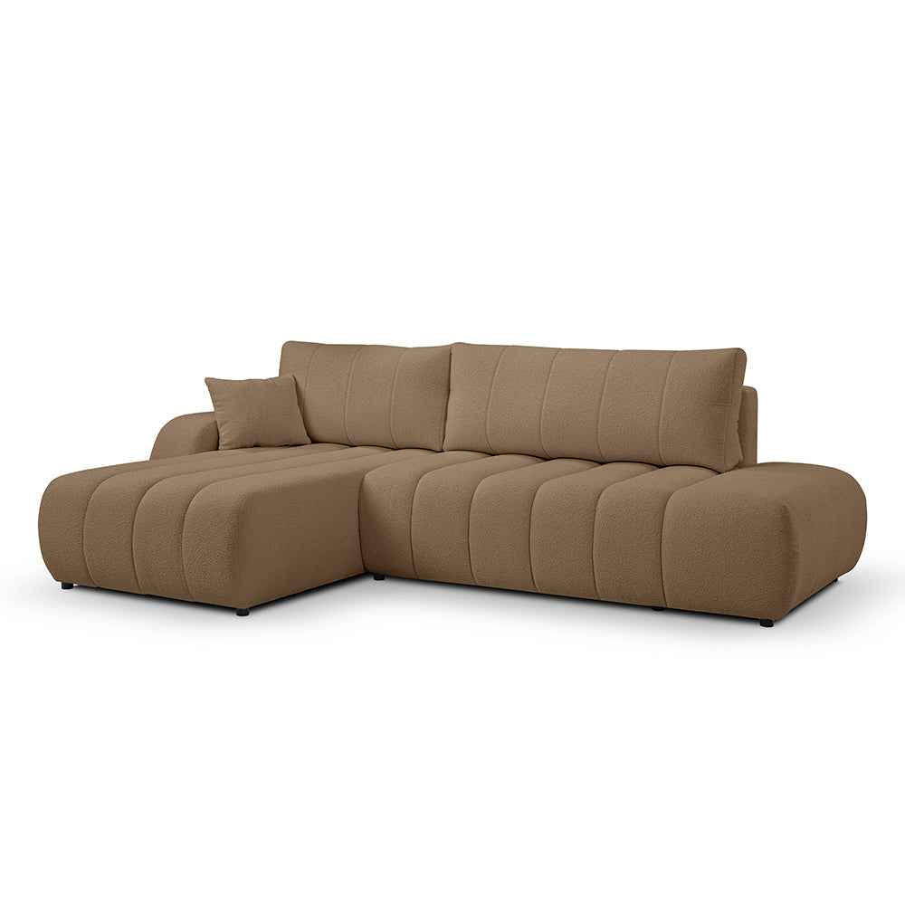 ECKSOFA BALOA Braun - Braun, Textil (276/88/176cm) - Pillovely