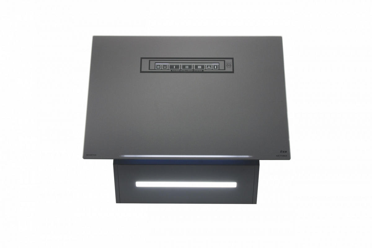 DUNSTABZUGSHAUBE AT 6402 Eco 60cm in Graphitgrau - Grau, Metall (60/76.4/38.2cm)