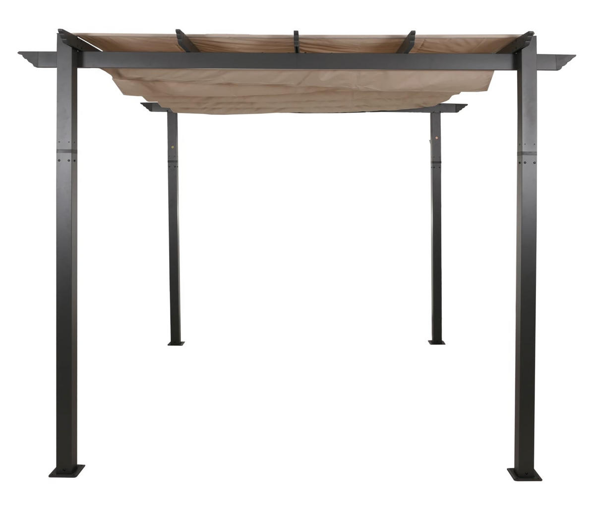 PERGOLA Aluminium 3x3m Creme-Beige - Creme, Metall (300/240/300cm) - BERLINLODGE