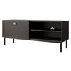 TV-LOWBOARD Nutero 1KW - Goldfarben/Schwarz, Holzwerkstoff/Metall (120/48/35cm) - MIRJAN24
