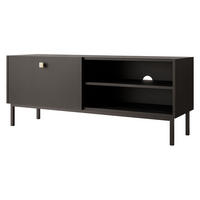 TV-LOWBOARD Nutero 1KW - Goldfarben/Schwarz, Holzwerkstoff/Metall (120/48/35cm) - MIRJAN24