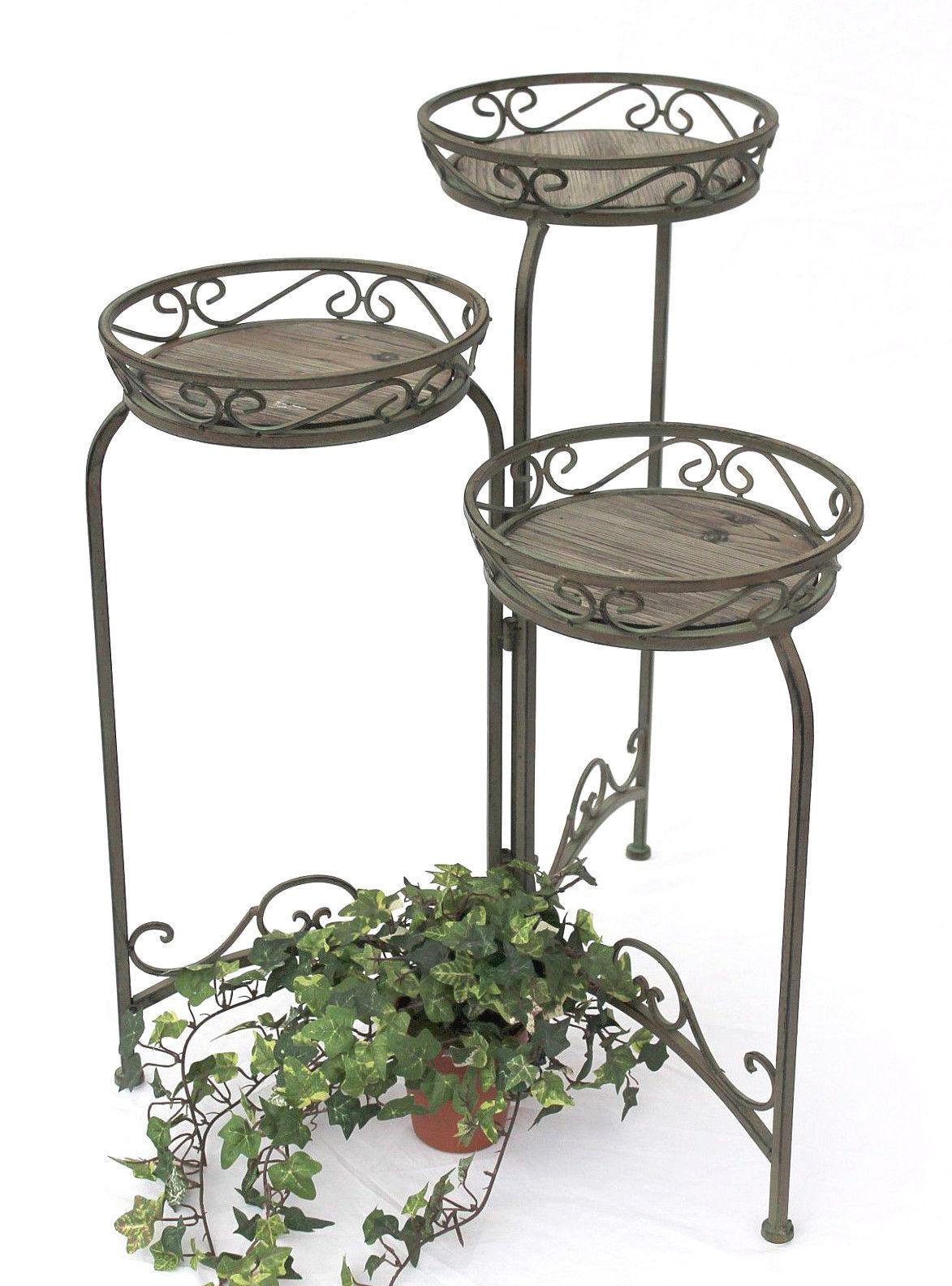DanDiBo Blumentreppe Grün 25x72x25 cm