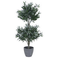 KÜNSTLICHER OLIVENBAUM Grün - Grün, Kunststoff (104cm) - MCW