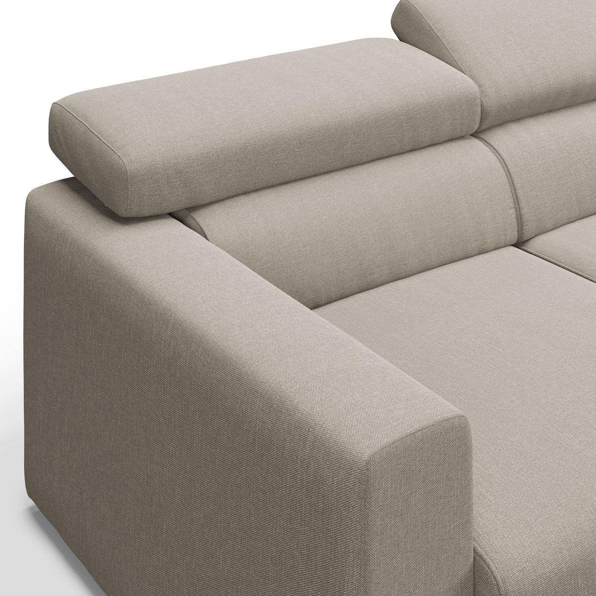 LINEARSOFA Dylan - Creme, Textil (240/74/100cm) - Divani.store