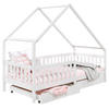 HAUSBETT ALVA 90X200 CM - Weiß, Holz (96/168/206cm) - IDIMEX