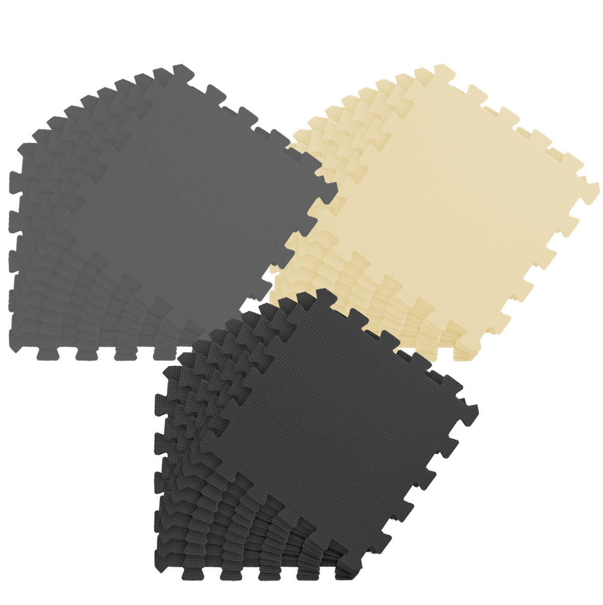 SPIELMATTE ab Null - 270/90 cm Puzzlematte Grau - Multicolor, Kunststoff (30/30cm) - Littletom