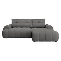 ECKSOFA Fiorano, Seite: Rechts - Schwarz/Grau, Holz/Kunststoff (265/177cm) - MIRJAN24