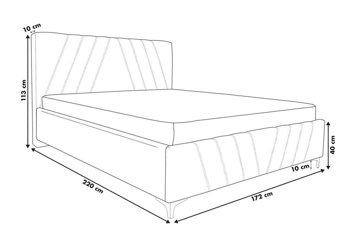 POLSTERBETT CHESTERFIELD mit Bettkasten Velour Stoff 160 x 200 cm - Grün, Holzwerkstoff (160/200cm) - VENASI MÖBEL