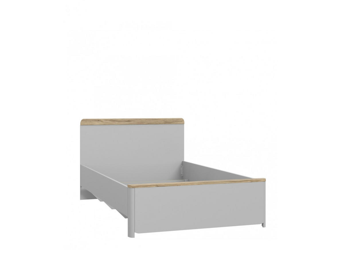 JUGENDZIMMER Surfino in Grau und Catania Eiche 7 teilig - Grau, Holzwerkstoff (120/200/80cm)