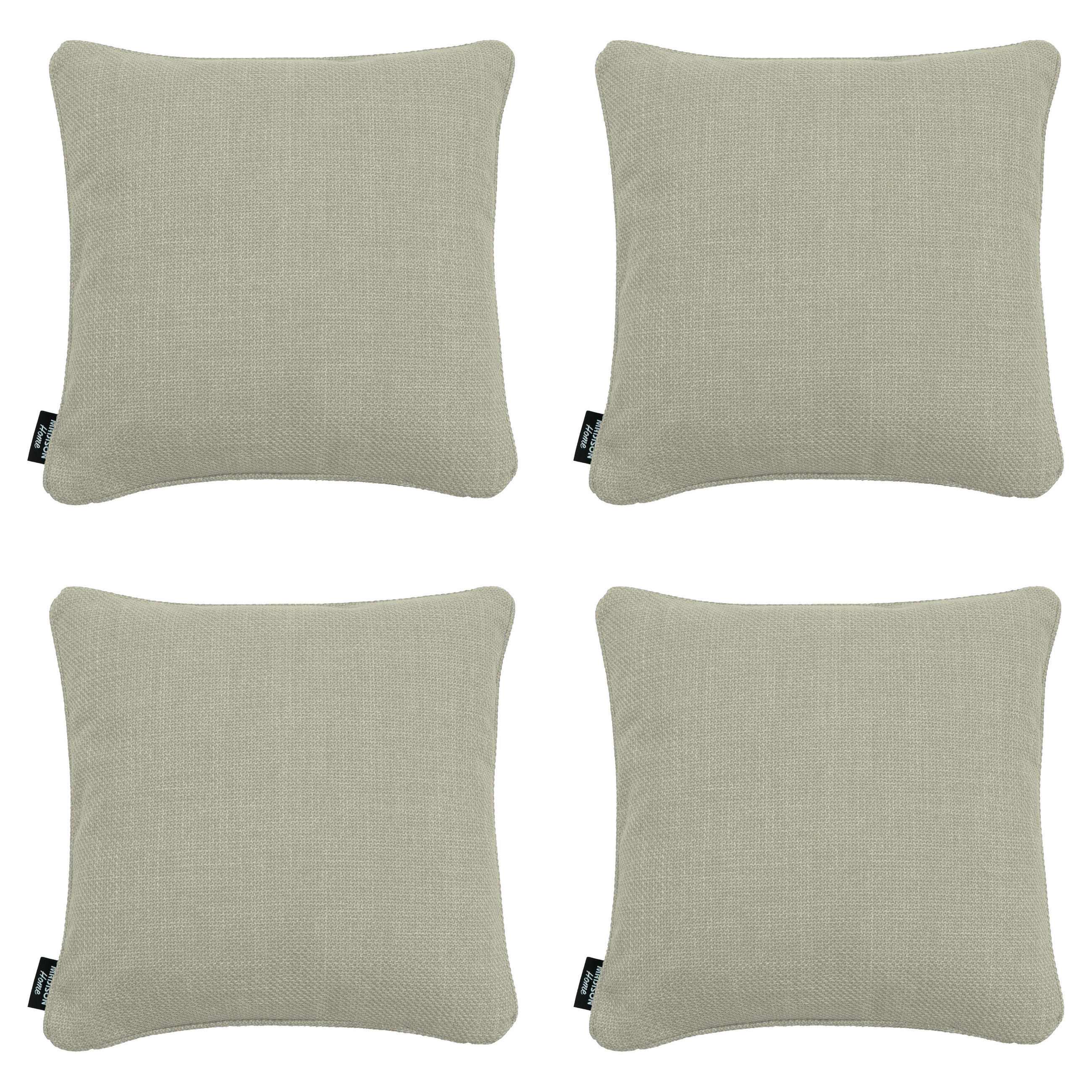 DEKOKISSEN Nola - Natural - 45/45/10 cm - 4er-Set - Beige, Textil (45/45cm) - Madison