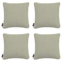 DEKOKISSEN Nola - Natural - 45/45/10 cm - 4er-Set - Beige, Textil (45/45cm) - Madison