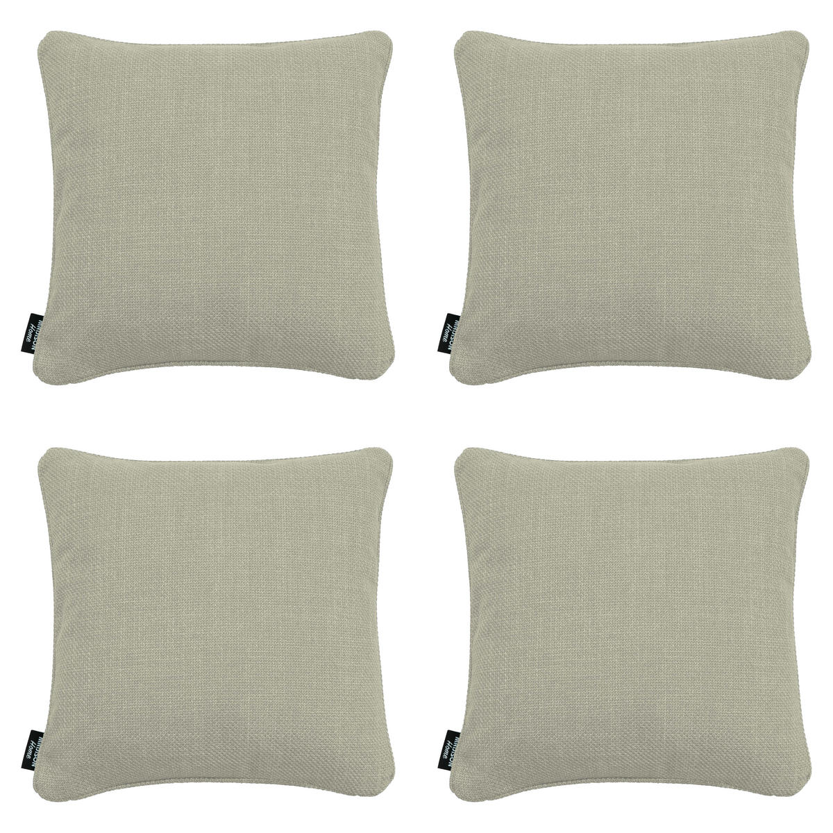 DEKOKISSEN Nola - Natural - 45/45/10 cm - 4er-Set - Beige, Textil (45/45cm) - Madison