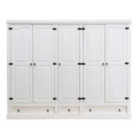 KLEIDERSCHRANK weiß - Weiß, Holz/Textil (244/196/58cm) - ebuy24