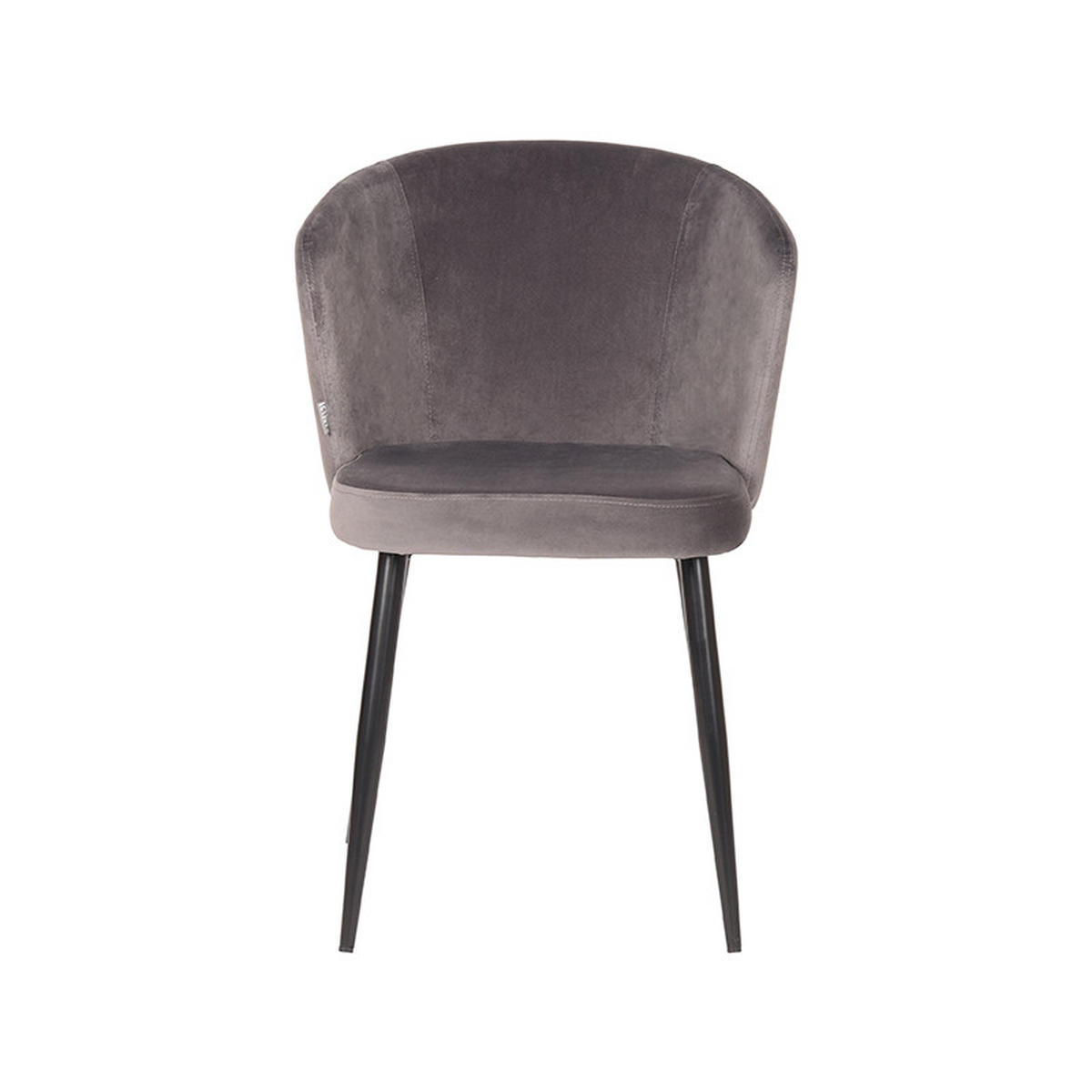 ESSZIMMERSTUHL Wave Grau 60/58/85 cm 2er-Set - Grau, Textil (58/85/60cm) - LABEL51