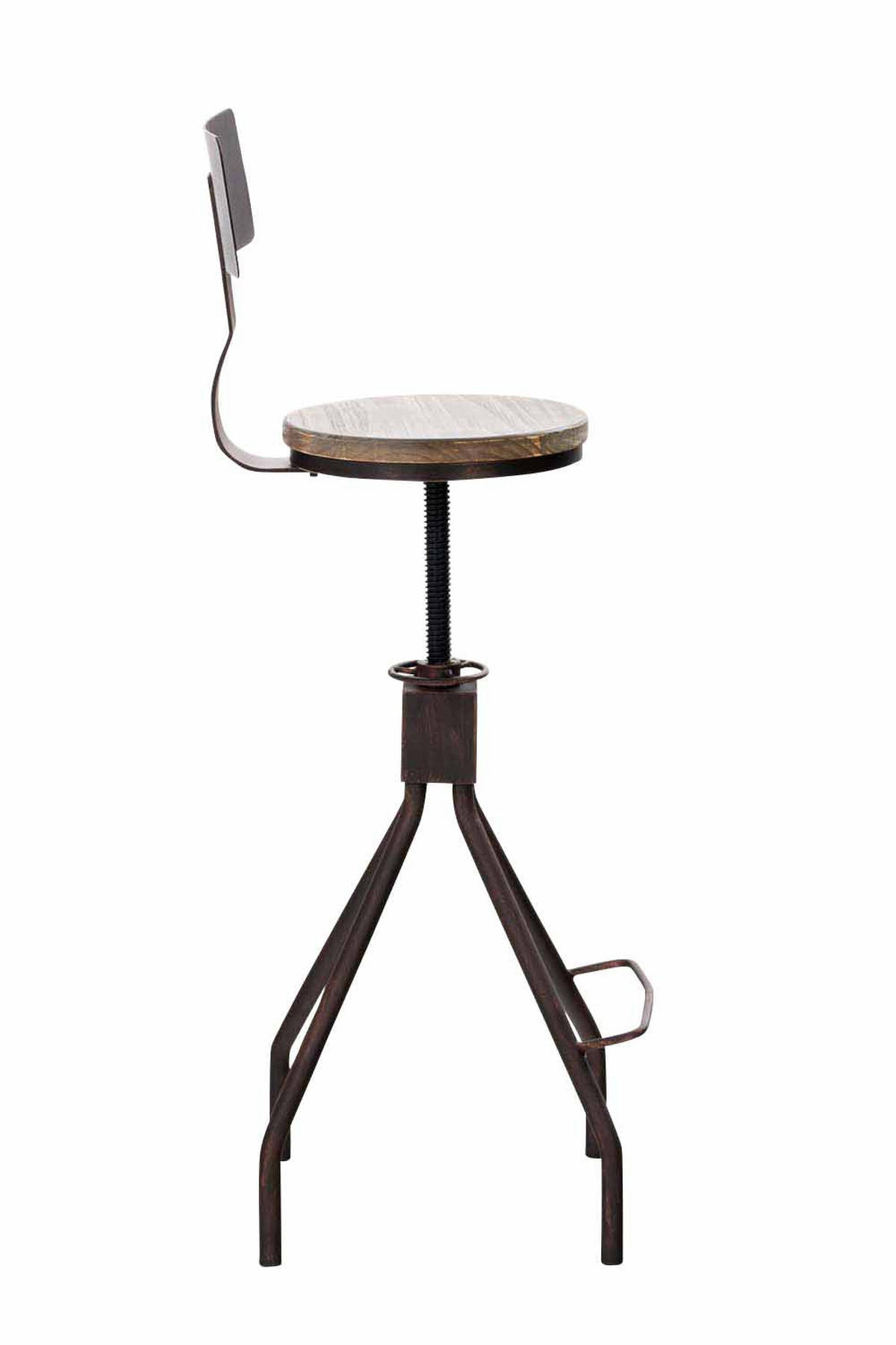 BARHOCKER Metall bronze - Bronzefarben, Metall (45/93/45cm) - CLP