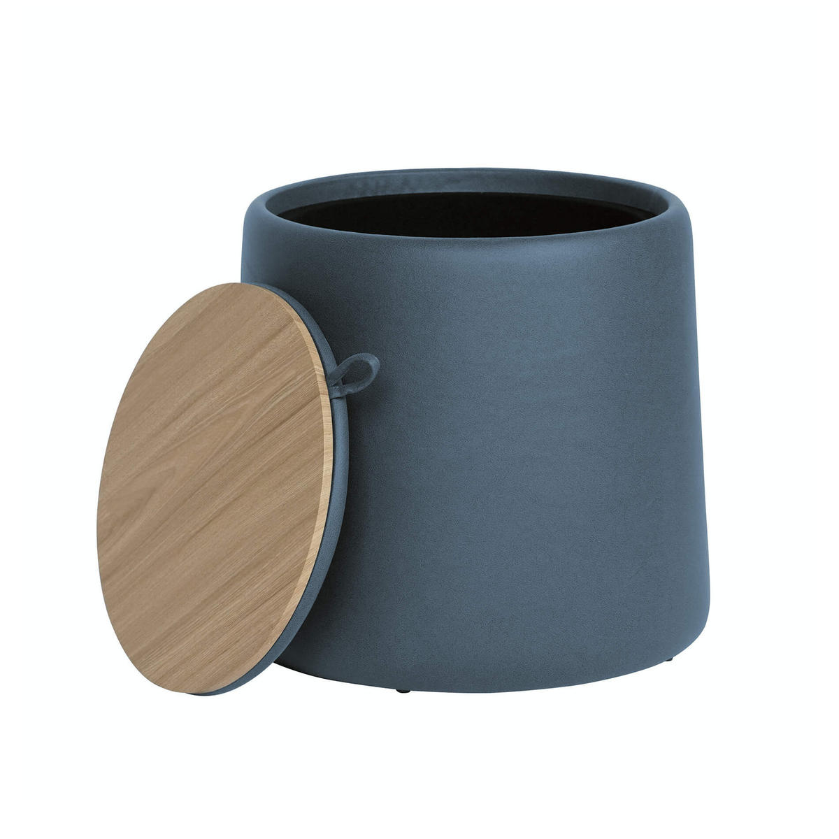 POUF Ranunculus 45/45/42 cm - Blau, Holz (45/42/45cm) - Mobili Rebecca