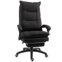BÜROSTUHL mit Massagefunktion, Ergonomischer Schreibtischstuhl, Schwarz - Schwarz, Kunststoff (62/130/70cm) - Vinsetto