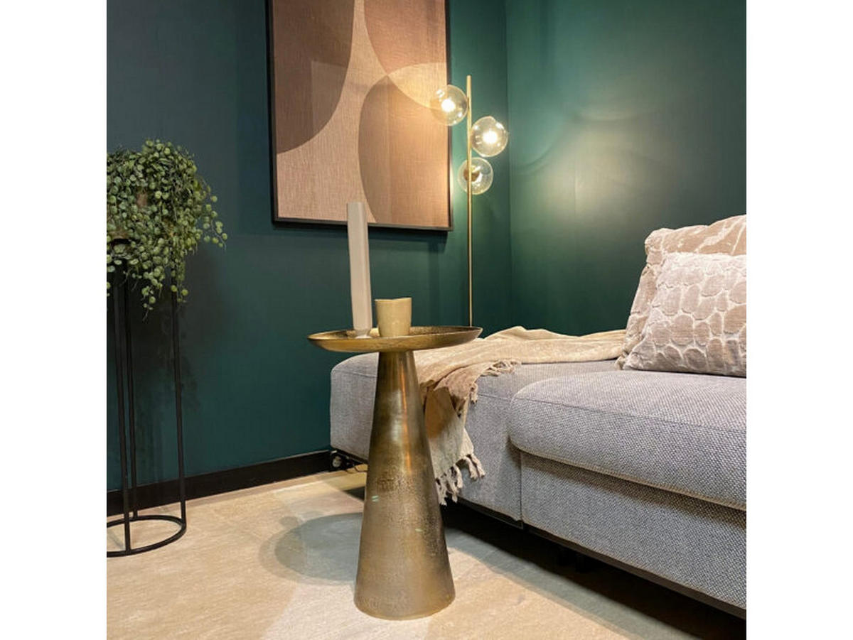 COUCHTISCH Florence Aluminium 40 cm / 40 cm Gold - Goldfarben, Holz (40/40/60cm)