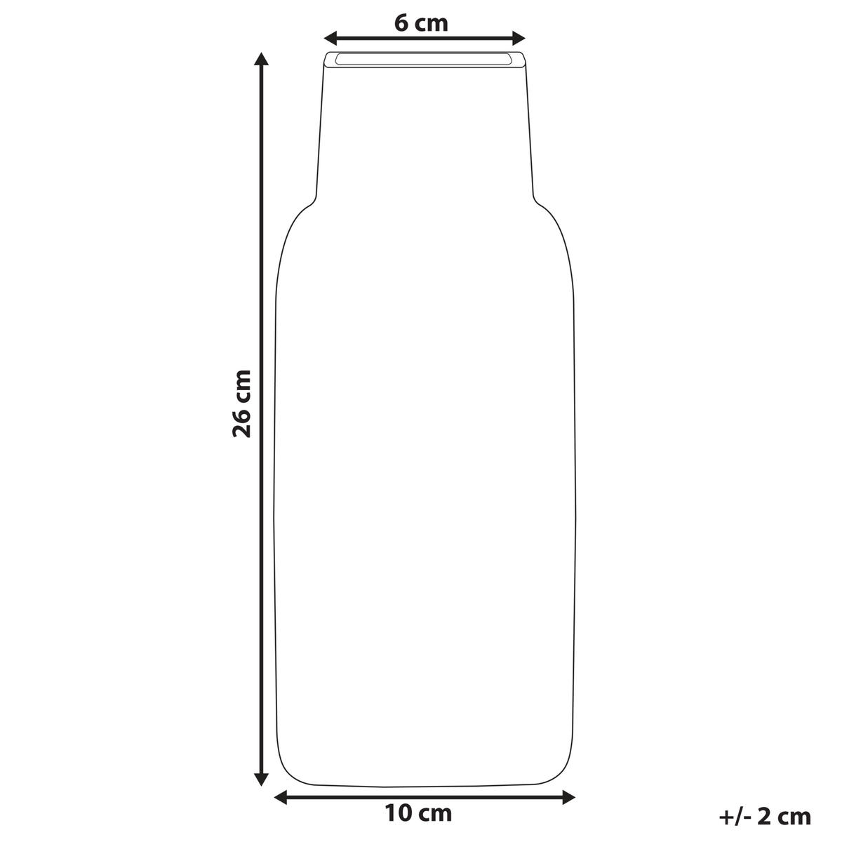 BLUMENVASE Glas grün Merbaka - Grün, Glas (26cm) - Beliani
