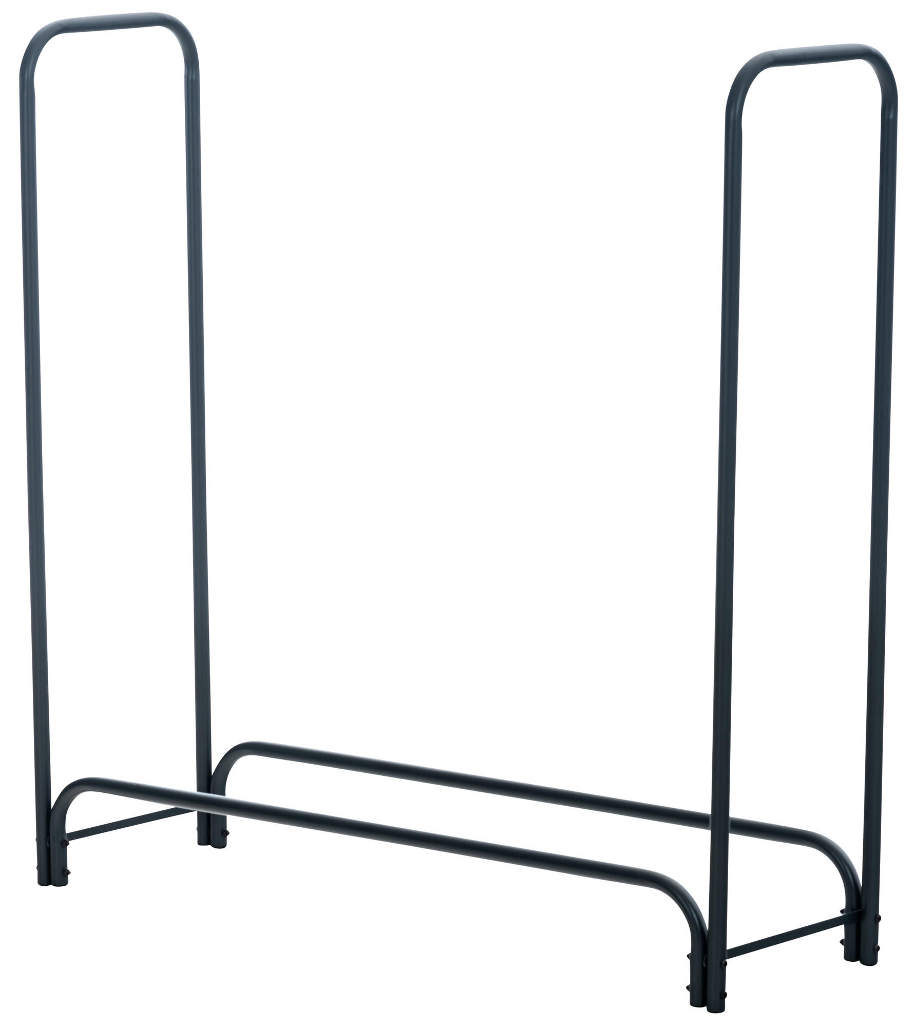 KAMINHOLZSTÄNDER Willie, 120x120x36 cm, Anthrazit - Schwarz, Metall (120/120/36cm) - TPFLiving