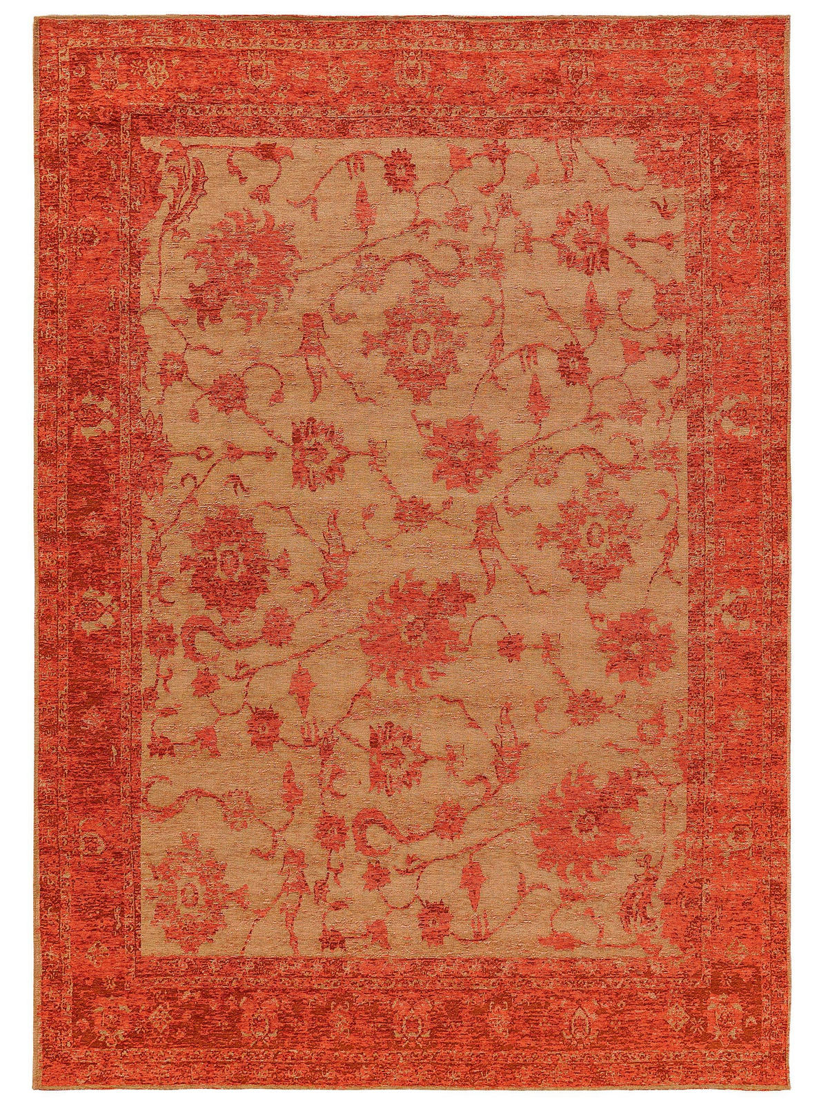 FLACHGEWEBETEPPICH Frencie Rot 120x180 cm - Rot, Textil (120/180cm) - benuta Nest