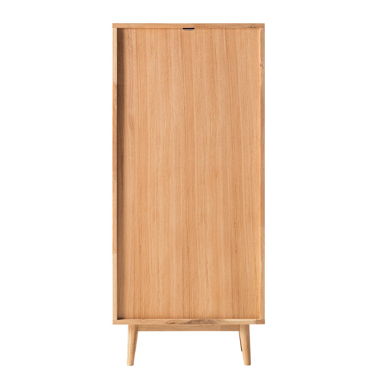 SCHUHKIPPER - Eiche massiv - Eichefarben/Braun, Holz (65/147/31cm) - home24