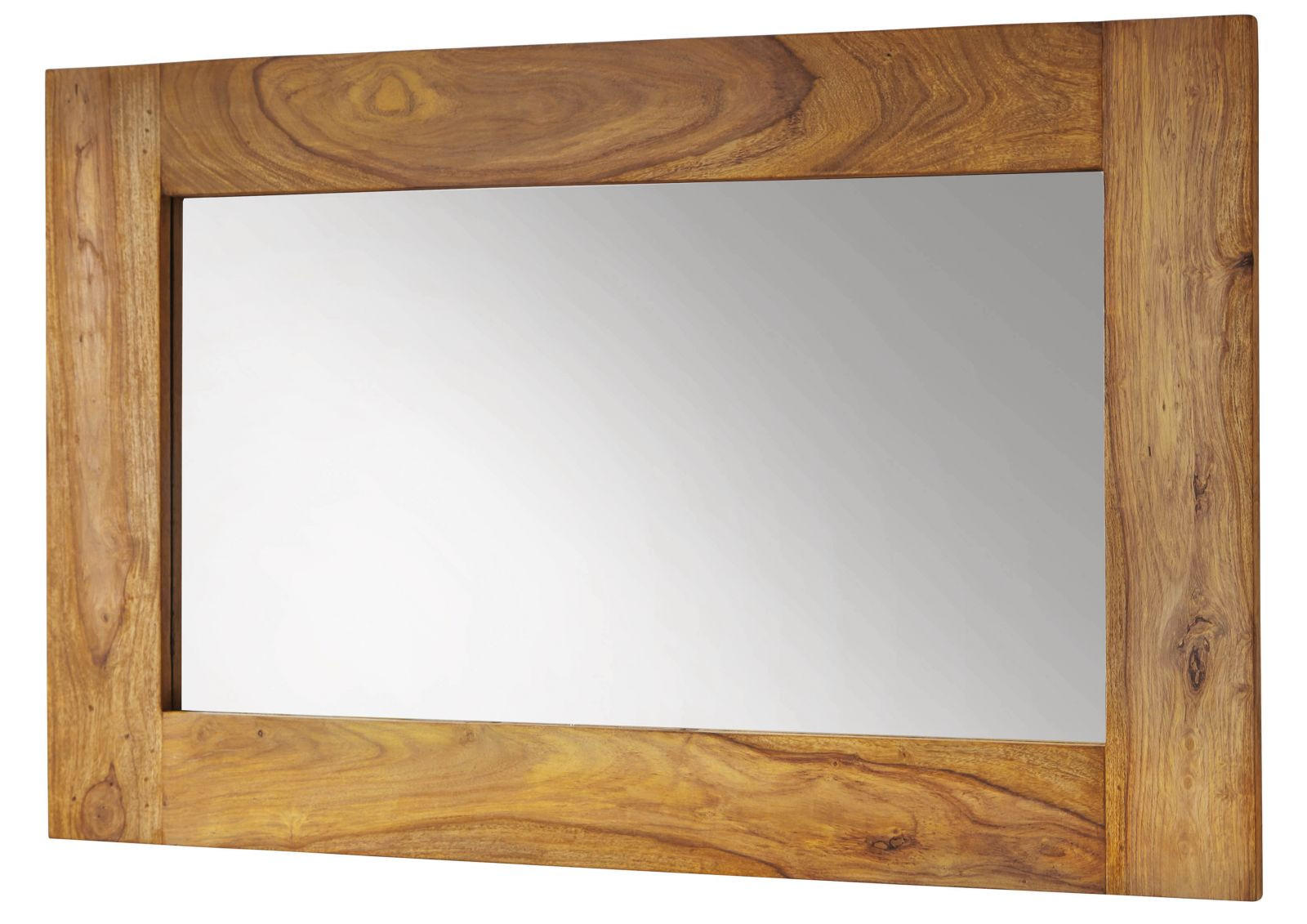 SPIEGEL Sheesham 110x3x70 braun geölt NATURE BROWN #841 - Braun, Holz (70/110/3cm) - Massivmoebel24
