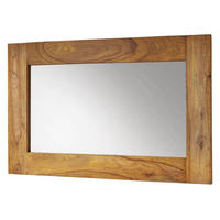 SPIEGEL Sheesham 110x3x70 braun geölt NATURE BROWN #841 - Braun, Holz (70/110/3cm) - Massivmoebel24