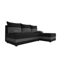 ECKSOFA HEWLET L Sawana 14+05 Rechts mit Schlaffunktion - Dunkelgrau, Textil (200/140cm) - Bedante