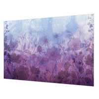 FOTOTAPETE 152x104 cm - Pastellblumen - Blau, Textil (152/104cm) - Wallfluent